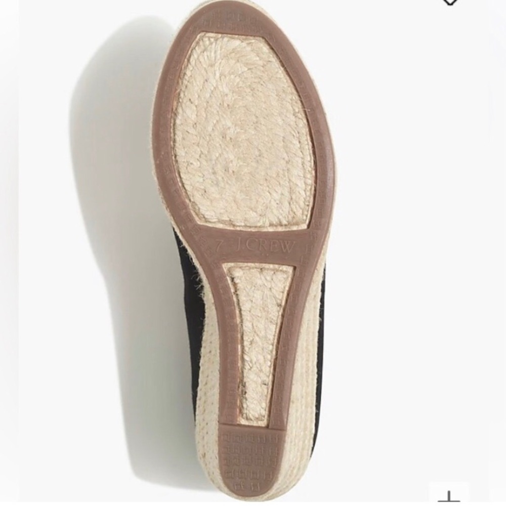 J. Crew Factory Beige Espadrille Wedge Shoes - Picture 3 of 8
